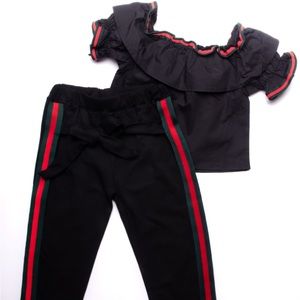 Two pcs kids (girls) spring/summer top & pants